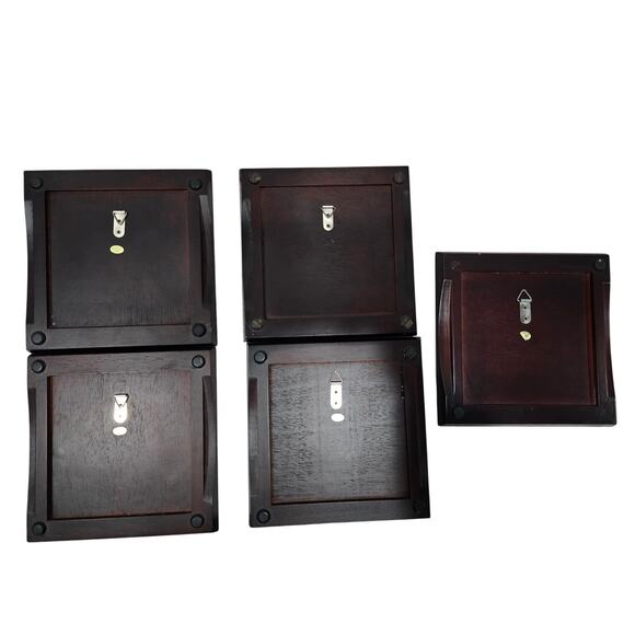 Jennifer Garant “Fat Chef” Set of 5 Framed Ceramic Tile Trivets / Wall Hangings - Picture 3 of 11